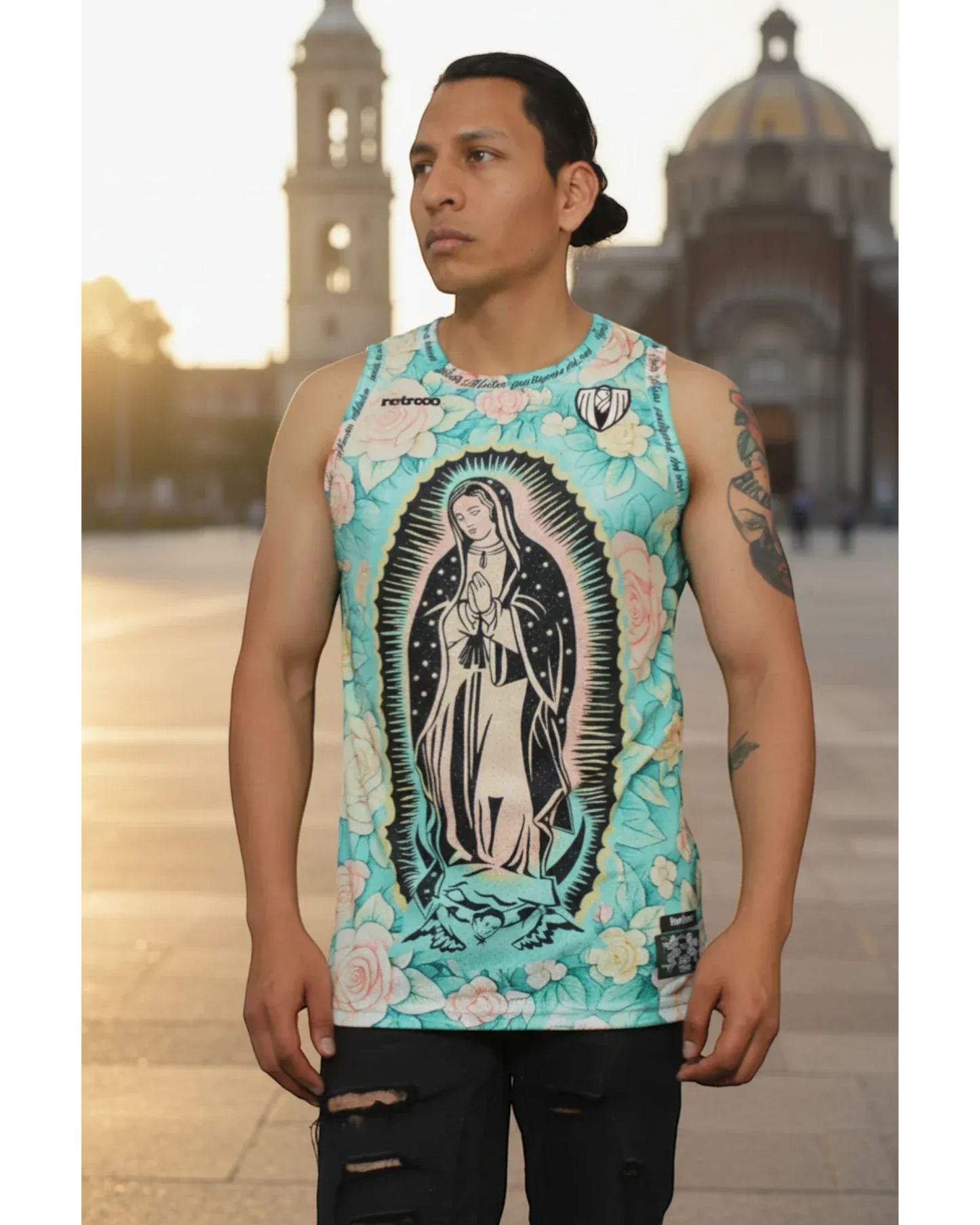 Retroooclothes Jersey Jersey Retrooo Mexico Virgen De Guadalupe - Tonantzin Herencia Bendita