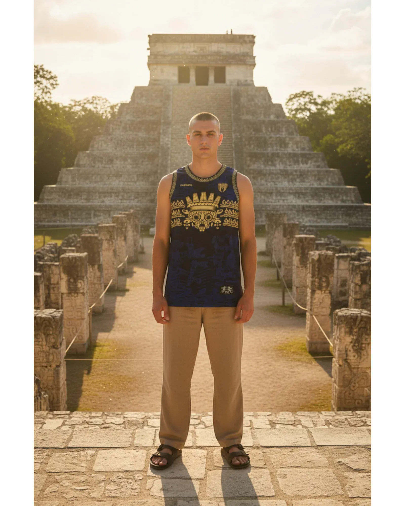 Retroooclothes Jersey Jersey Retrooo Tank Tláloc | Colección Dioses | Señor de la Lluvia - Regente del agua vital
