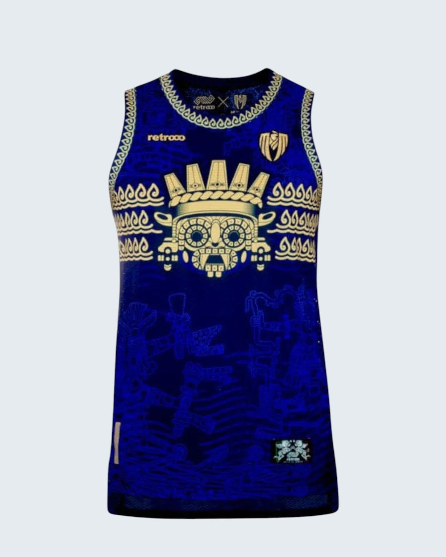 Retroooclothes Jersey Jersey Retrooo Tank Tláloc | Colección Dioses | Señor de la Lluvia - Regente del agua vital