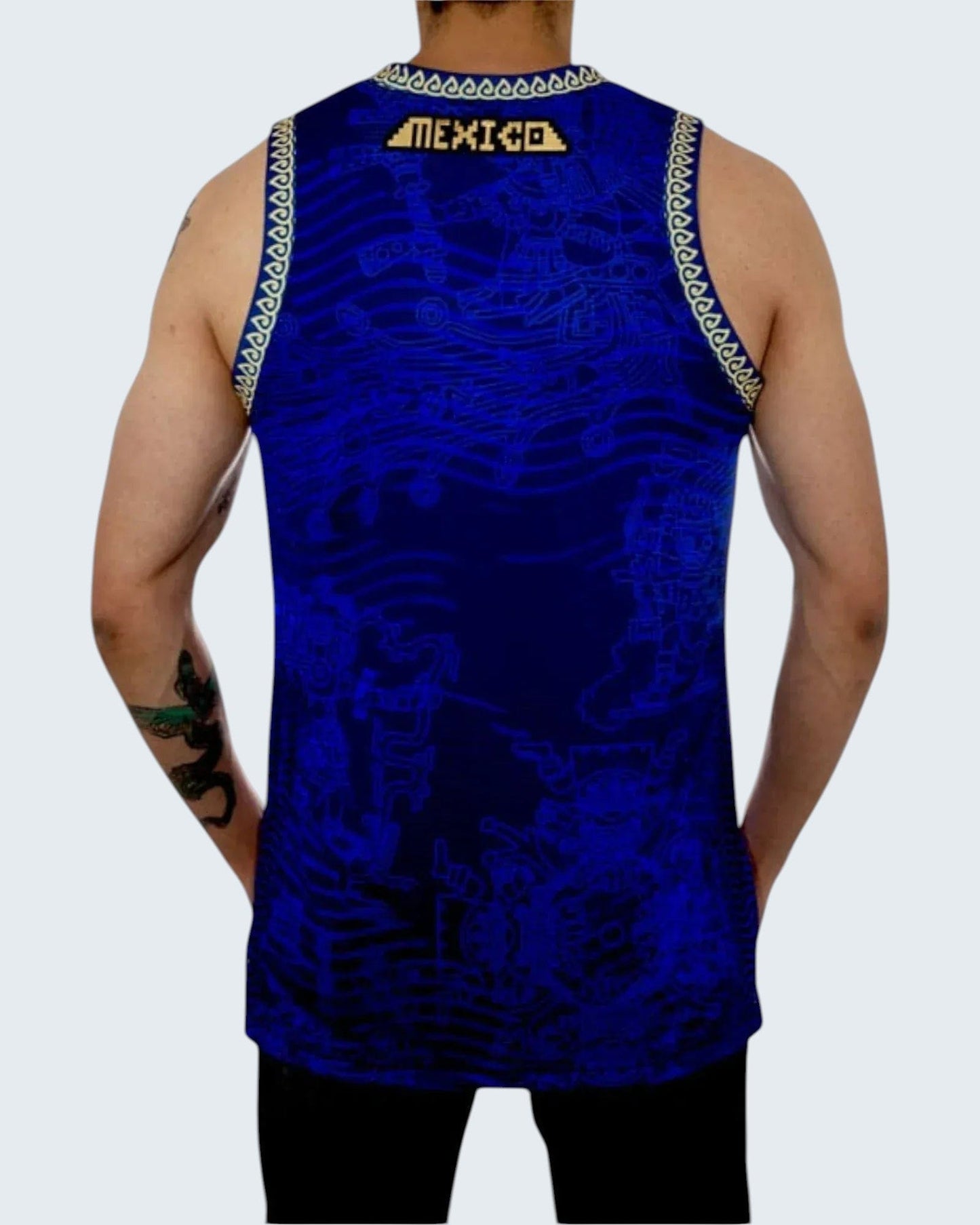 Retroooclothes Jersey Jersey Retrooo Tank Tláloc | Colección Dioses | Señor de la Lluvia - Regente del agua vital