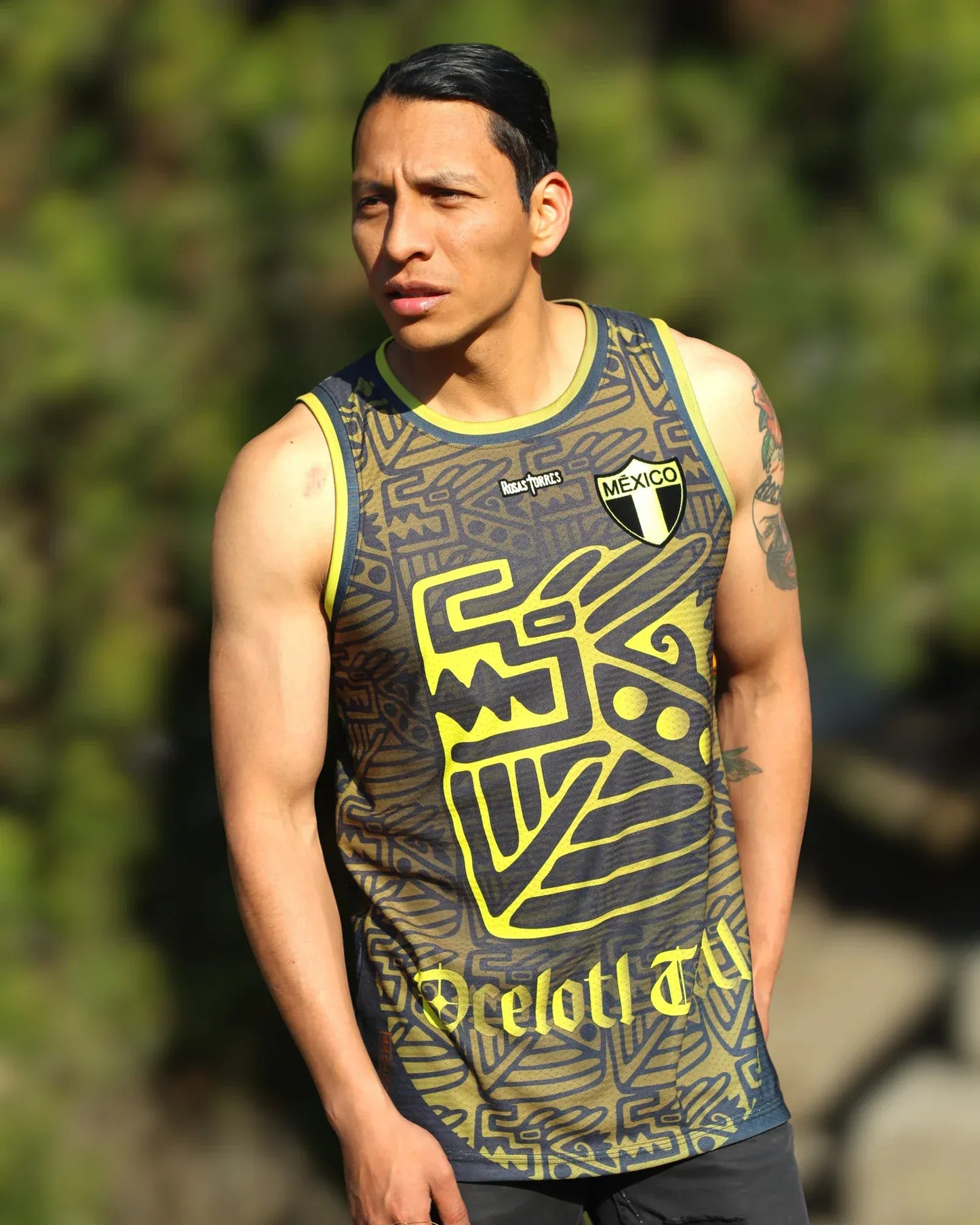 Retroooclothes Jersey Jersey Rosas Torres México Ocelotl Teotl II - Basketball Premium X Enciso