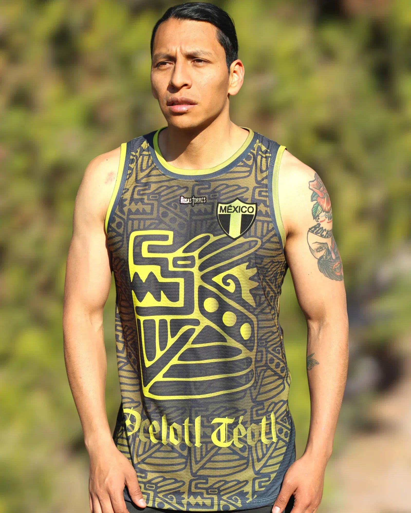 Retroooclothes Jersey Jersey Rosas Torres México Ocelotl Teotl II - Basketball Premium X Enciso