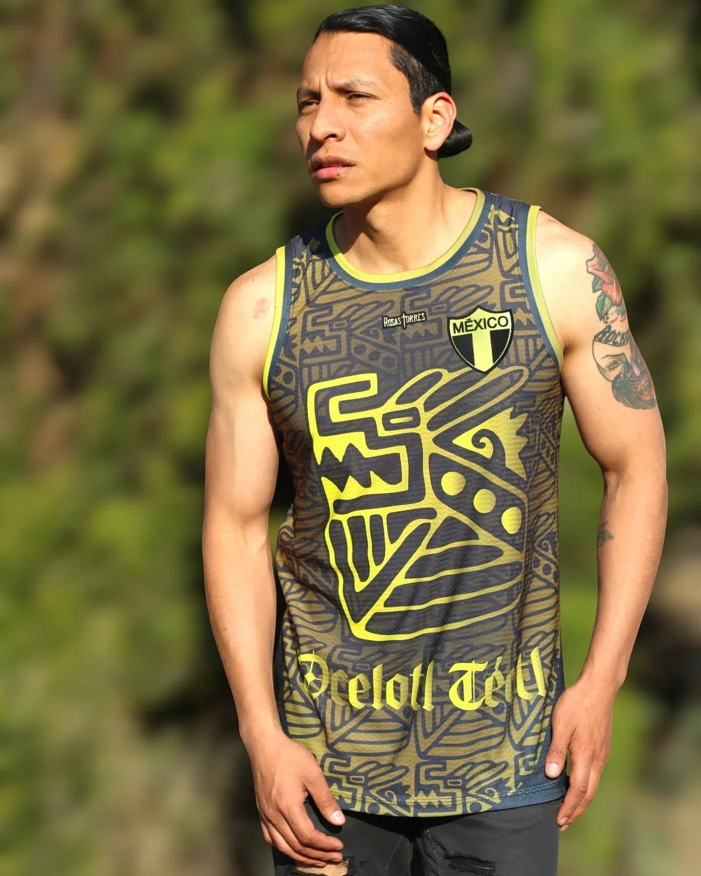 Retroooclothes Jersey Jersey Rosas Torres México Ocelotl Teotl II - Basketball Premium X Enciso