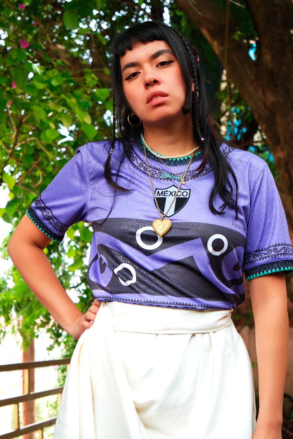 Retroooclothes Jersey Jersey Rosas Torres Xonecuili - Edición Guardián de la Milpa | Sabiduría Ancestral Textil