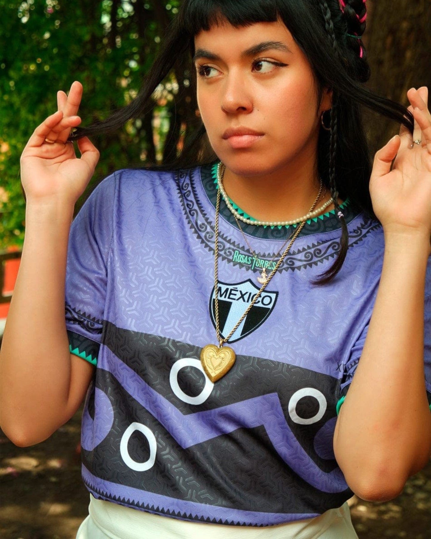 Retroooclothes Jersey Jersey Rosas Torres Xonecuili - Edición Guardián de la Milpa | Sabiduría Ancestral Textil