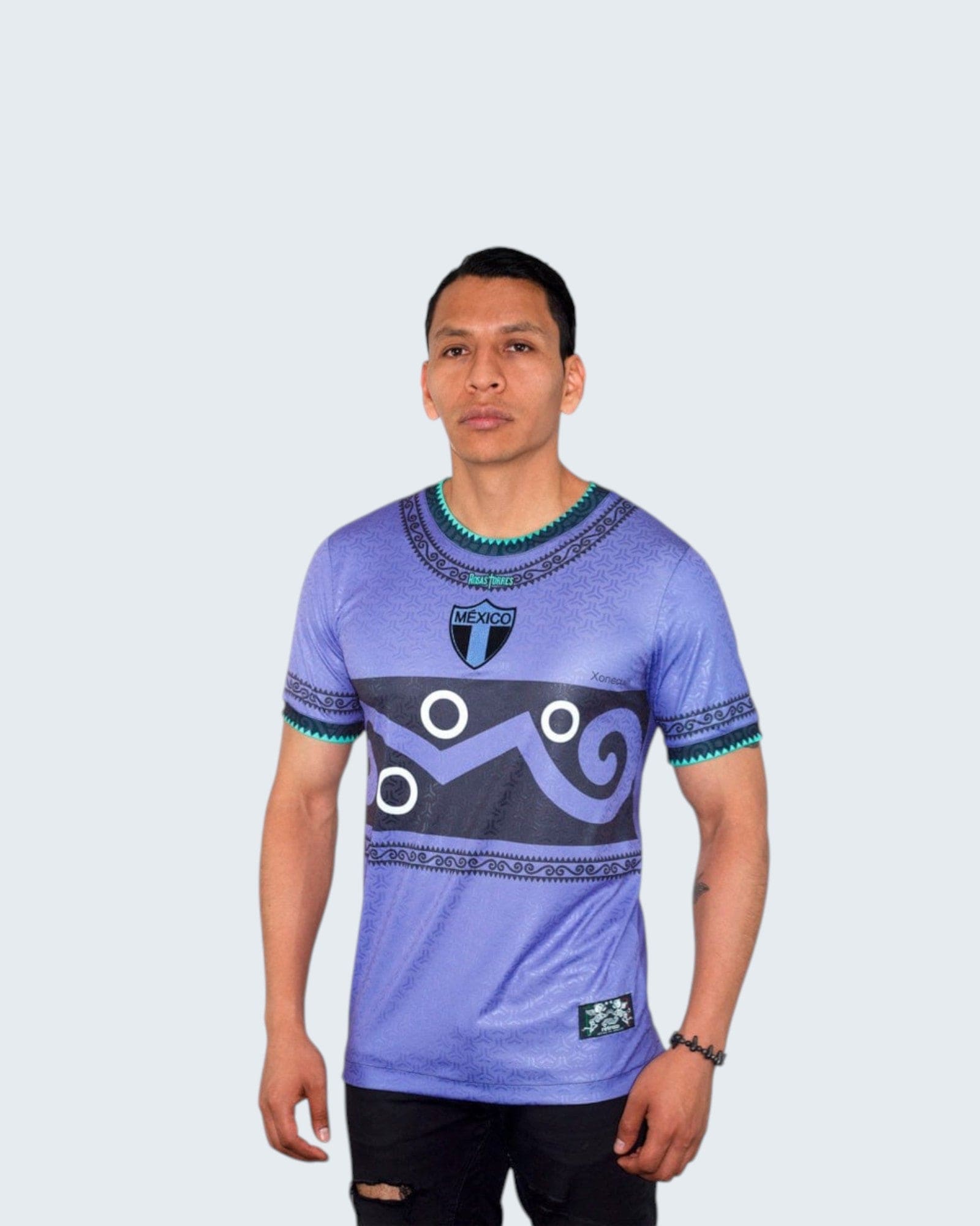 Retroooclothes Jersey Jersey Rosas Torres Xonecuili - Edición Guardián de la Milpa | Sabiduría Ancestral Textil