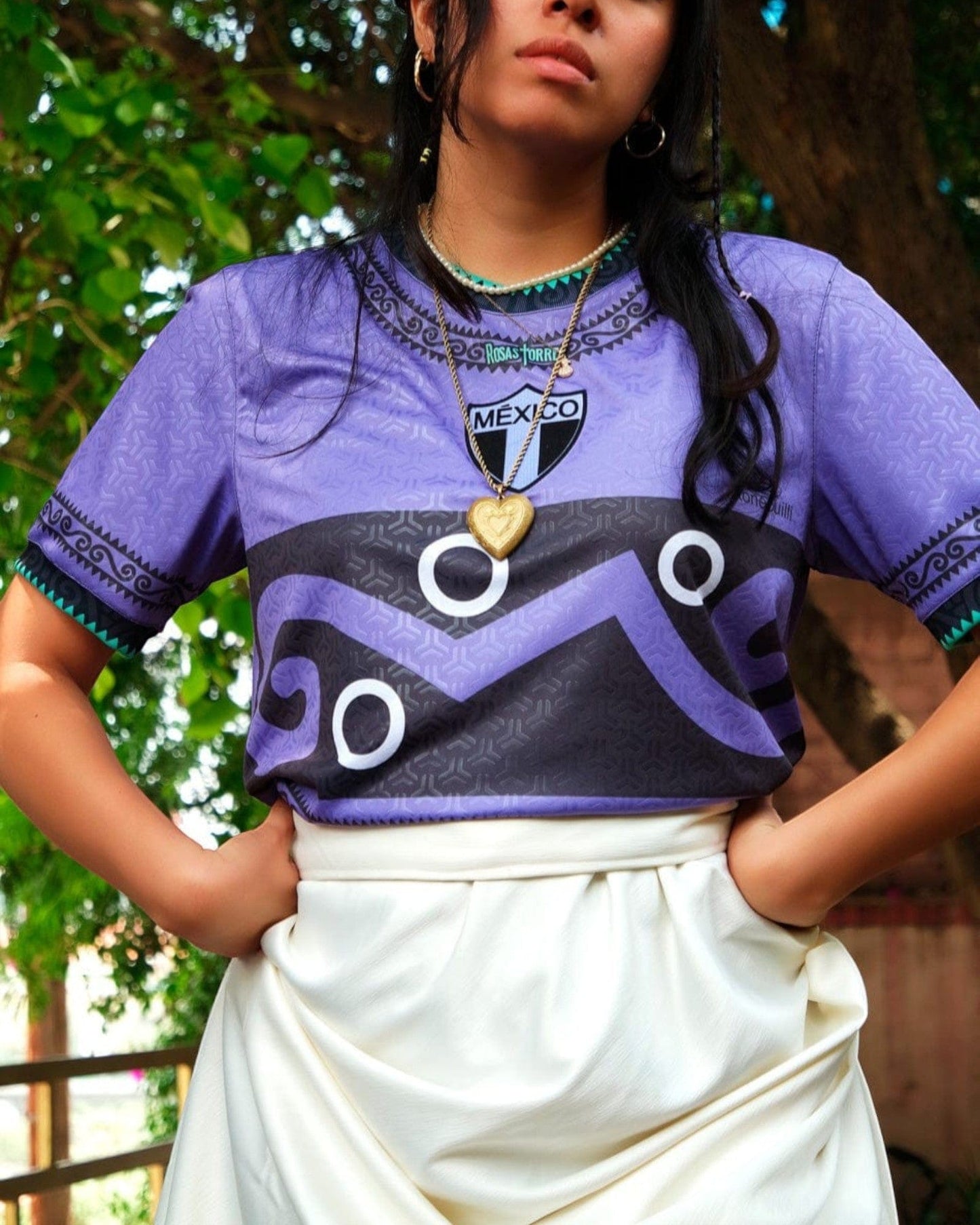 Retroooclothes Jersey Jersey Rosas Torres Xonecuili - Edición Guardián de la Milpa | Sabiduría Ancestral Textil