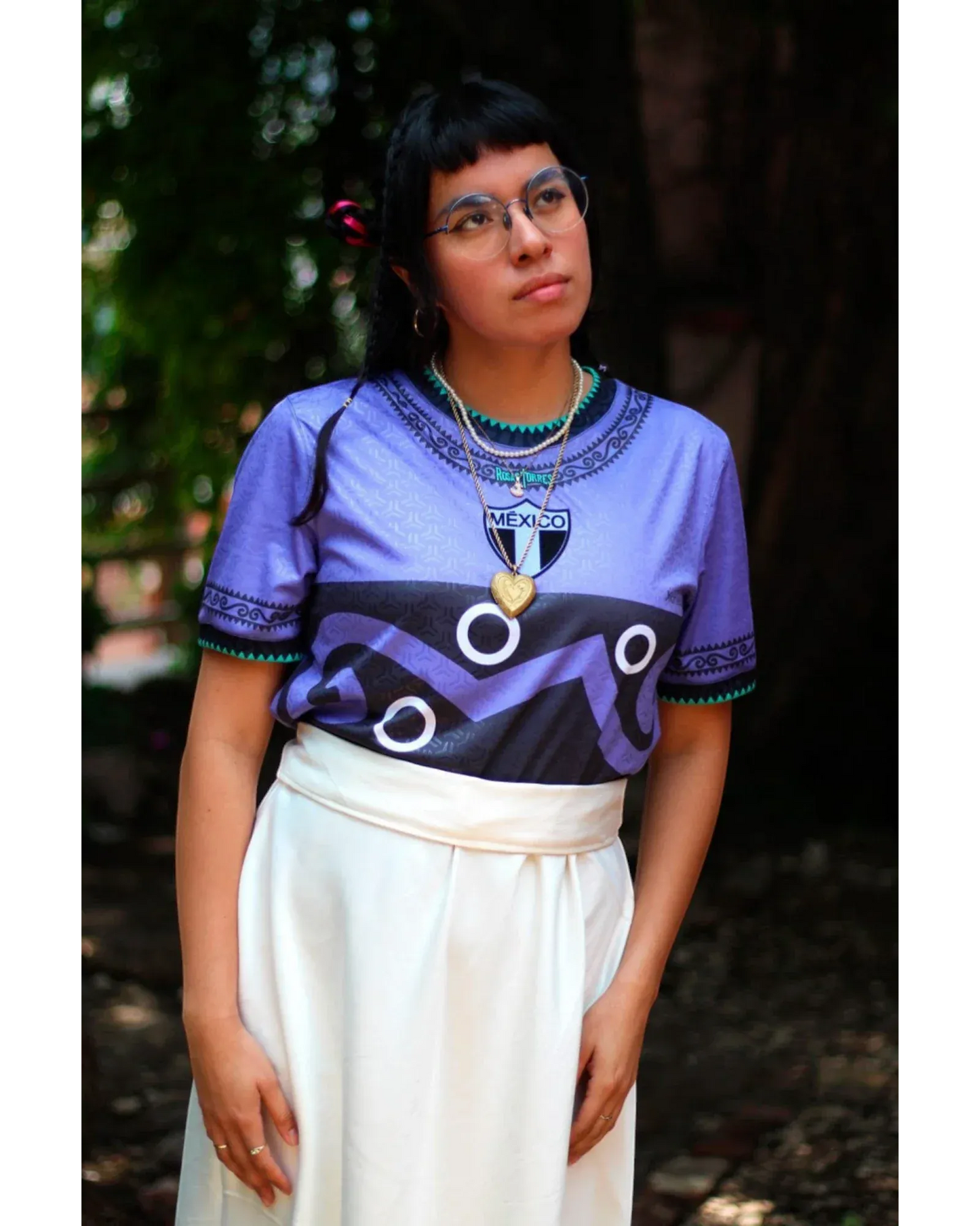 Retroooclothes Jersey Jersey Rosas Torres Xonecuili - Edición Guardián de la Milpa | Sabiduría Ancestral Textil