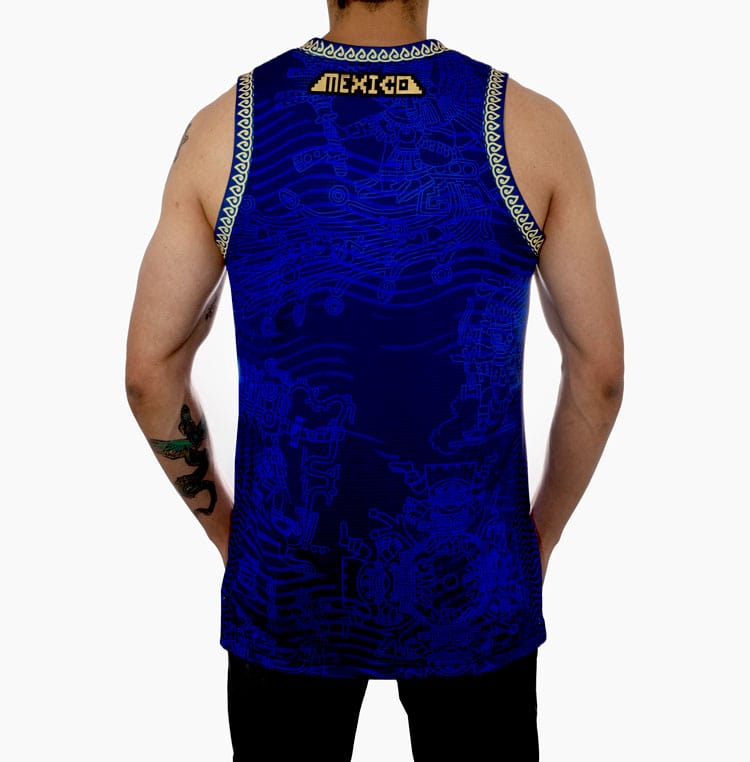 Retroooclothes Jersey Jersey Tank Tláloc - Edición Señor de la Lluvia | Poder del Agua Sagrada