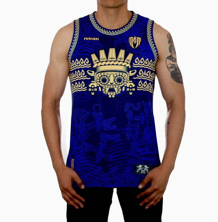 Retroooclothes Jersey Jersey Tank Tláloc - Edición Señor de la Lluvia | Poder del Agua Sagrada