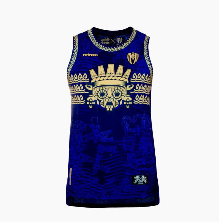 Retroooclothes Jersey Jersey Tank Tláloc - Edición Señor de la Lluvia | Poder del Agua Sagrada