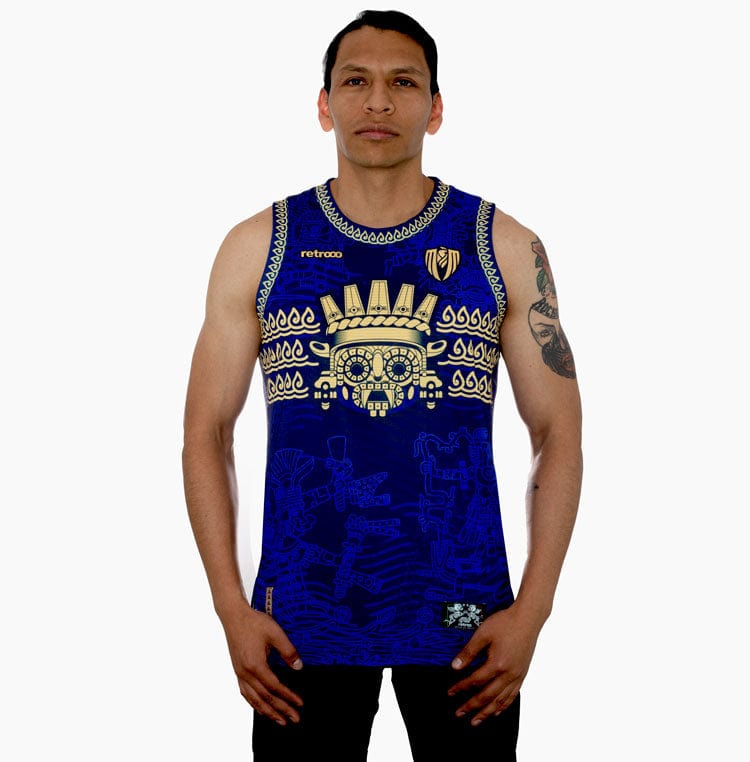 Retroooclothes Jersey Jersey Tank Tláloc - Edición Señor de la Lluvia | Poder del Agua Sagrada