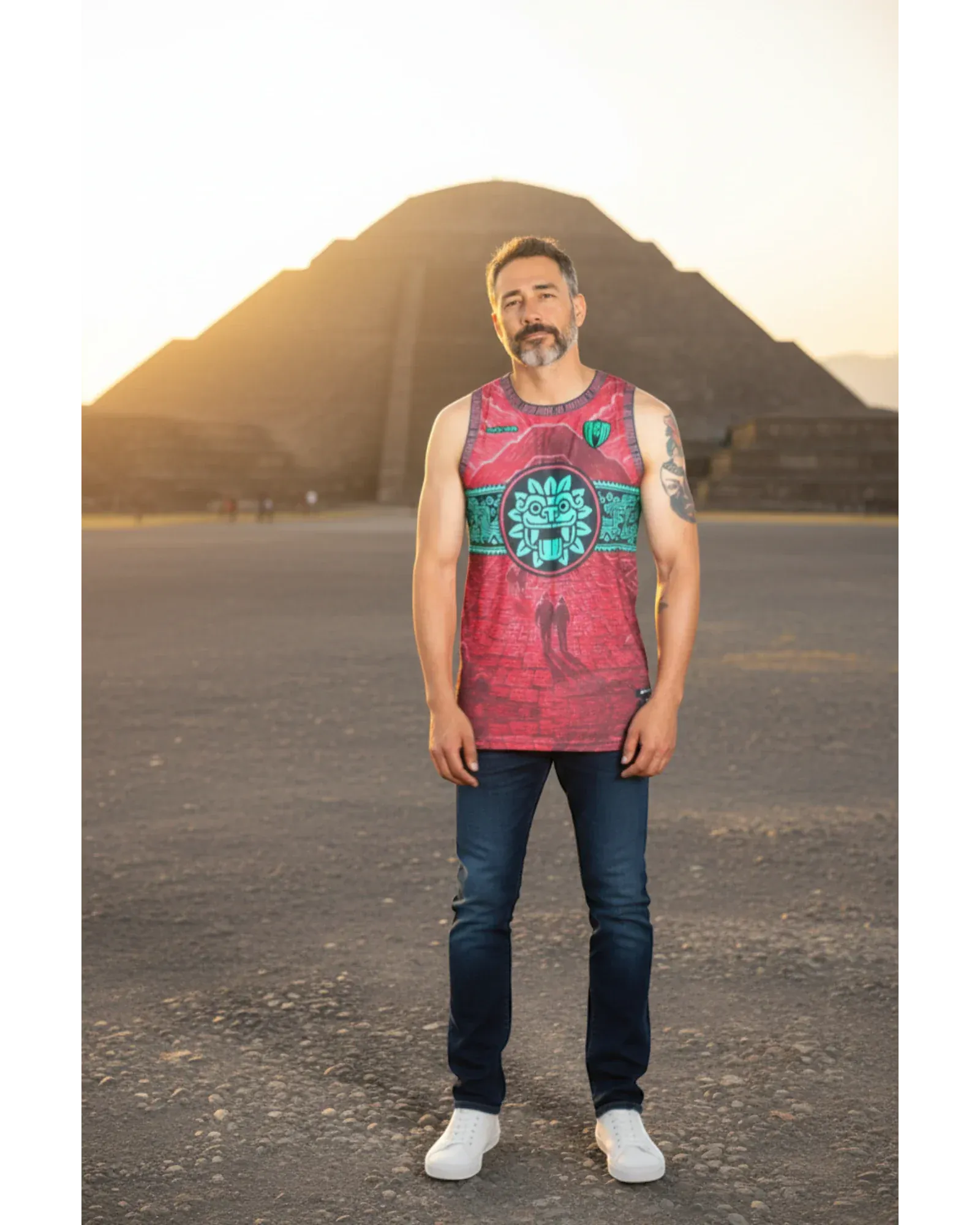 Retroooclothes Jersey Jersey Teotihuacán Ciudad de los Dioses - Basketball Premium | Imperio Místico