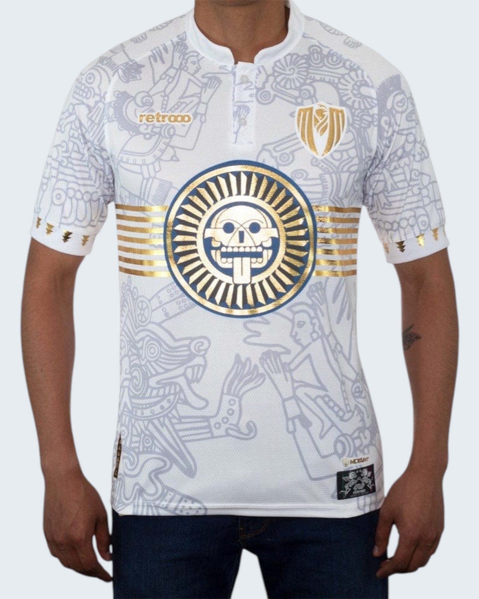 Retroooclothes Jersey MictecacÃ­huatl / CH/SMALL Jersey Retrooo México Ft. Mexclart Mictlán con Mangas