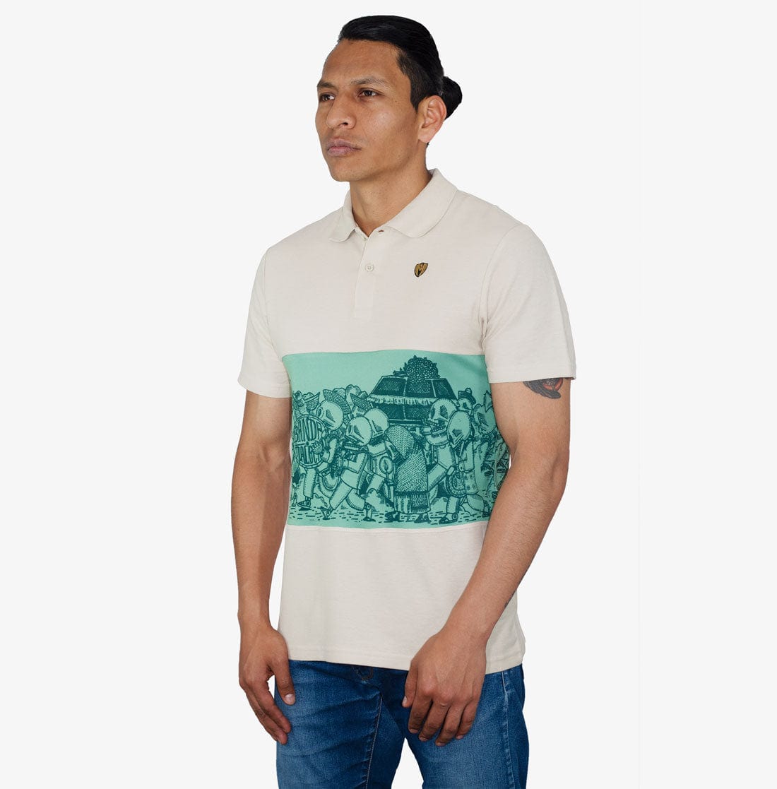 Retroooclothes Jersey Polo Oaxaca Algodón Reciclado - Edición Unisex | Tierra Mágica Sostenible