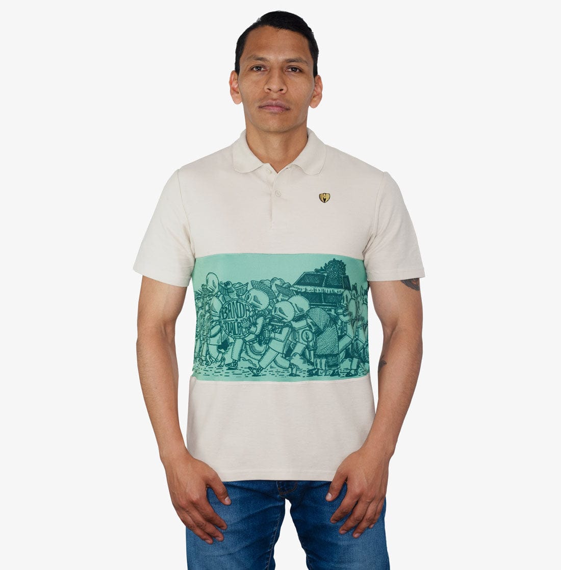 Retroooclothes Jersey Polo Oaxaca Algodón Reciclado - Edición Unisex | Tierra Mágica Sostenible