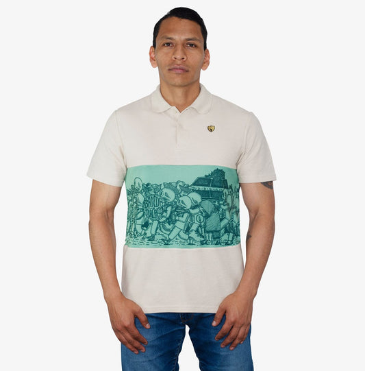 Retroooclothes Jersey Polo Oaxaca Algodón Reciclado - Edición Unisex | Tierra Mágica Sostenible