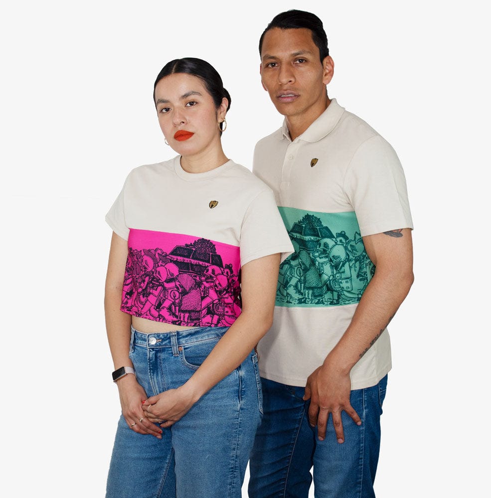 Retroooclothes Jersey Polo Oaxaca Algodón Reciclado - Edición Unisex | Tierra Mágica Sostenible