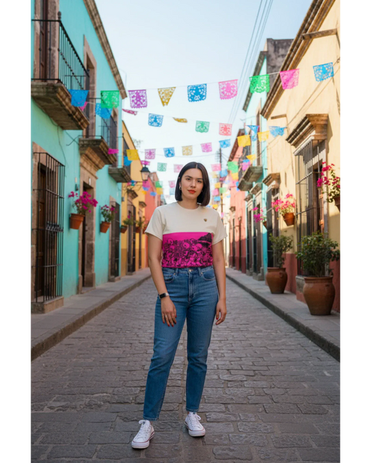 Retroooclothes Jersey Polo Oaxaca Algodón Reciclado - Edición Unisex | Tierra Mágica Sostenible