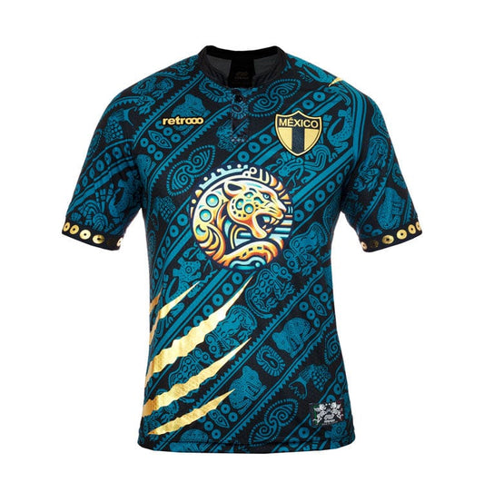 Retroooclothes Jersey Premium con Serigrafía / ECH-XS Jersey Balam Calakmul Retrooo México | Fuerza Jaguar y Legado Maya