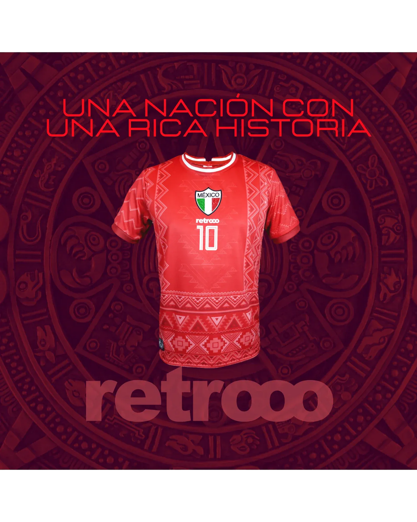 Retroooclothes Jersey Retrooo México Azteca Fuego
