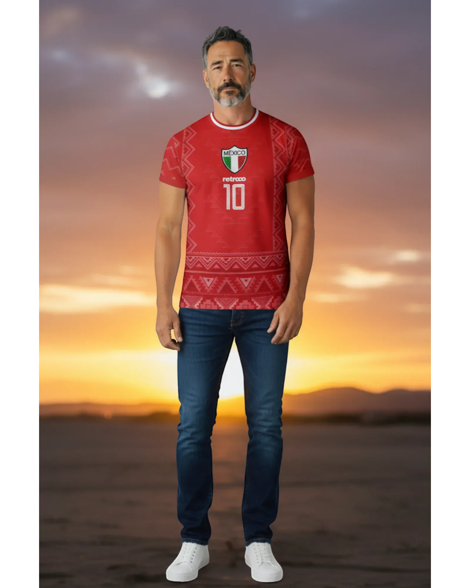 Retroooclothes Jersey Retrooo México Azteca Fuego