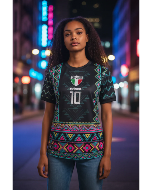 Retroooclothes Jersey Retrooo México Azteca Obsidiana