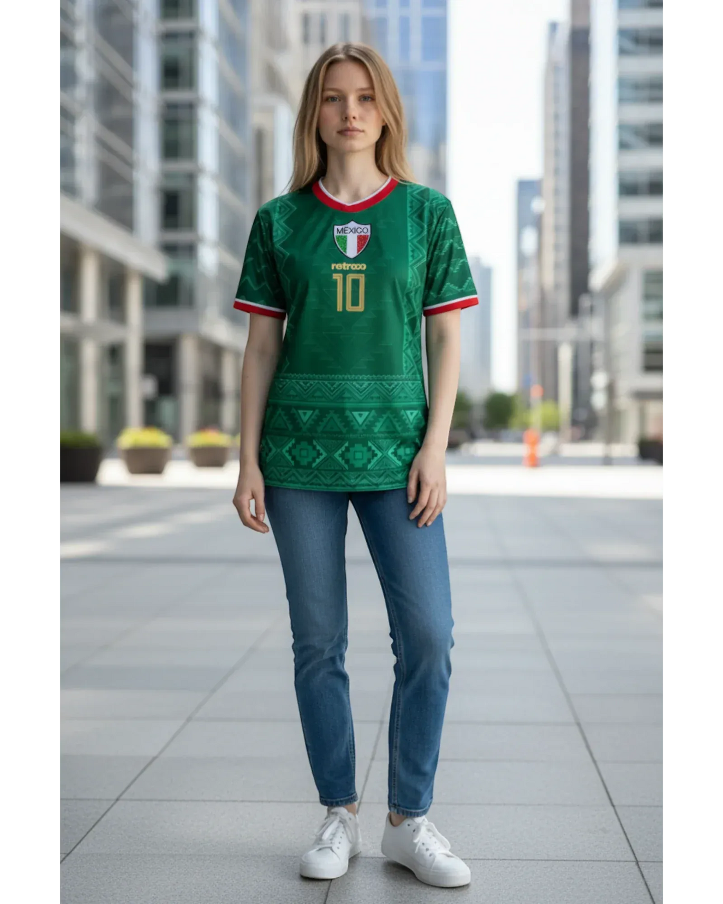 Retroooclothes Jersey Retrooo México Azteca Tricolor