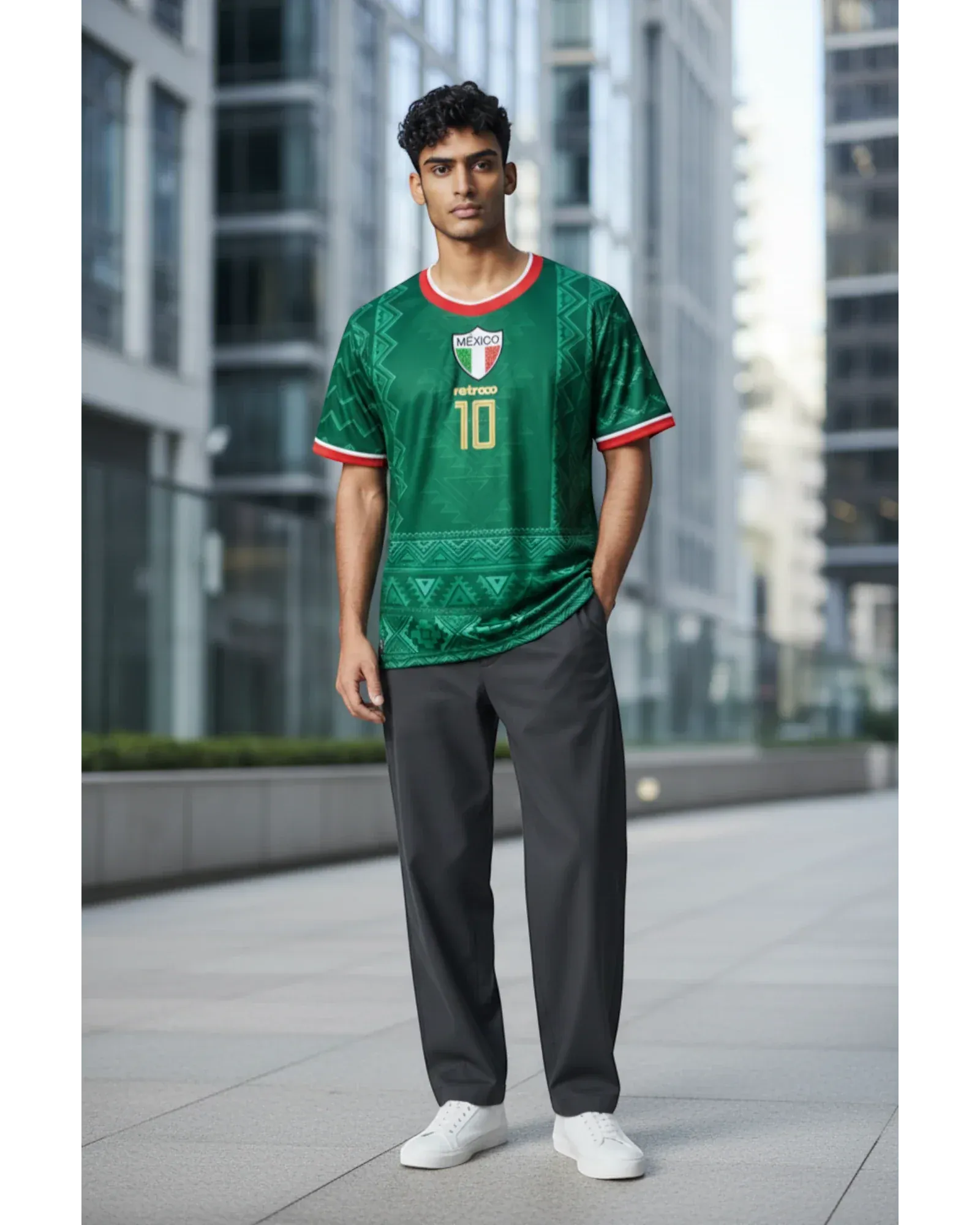 Retroooclothes Jersey Retrooo México Azteca Tricolor