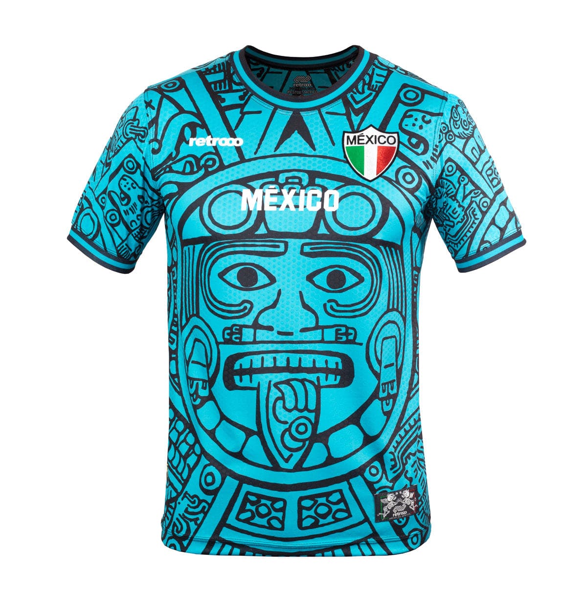 Retroooclothes Jersey Turquesa / CH - S Jersey Retrooo México Calendario Azteca