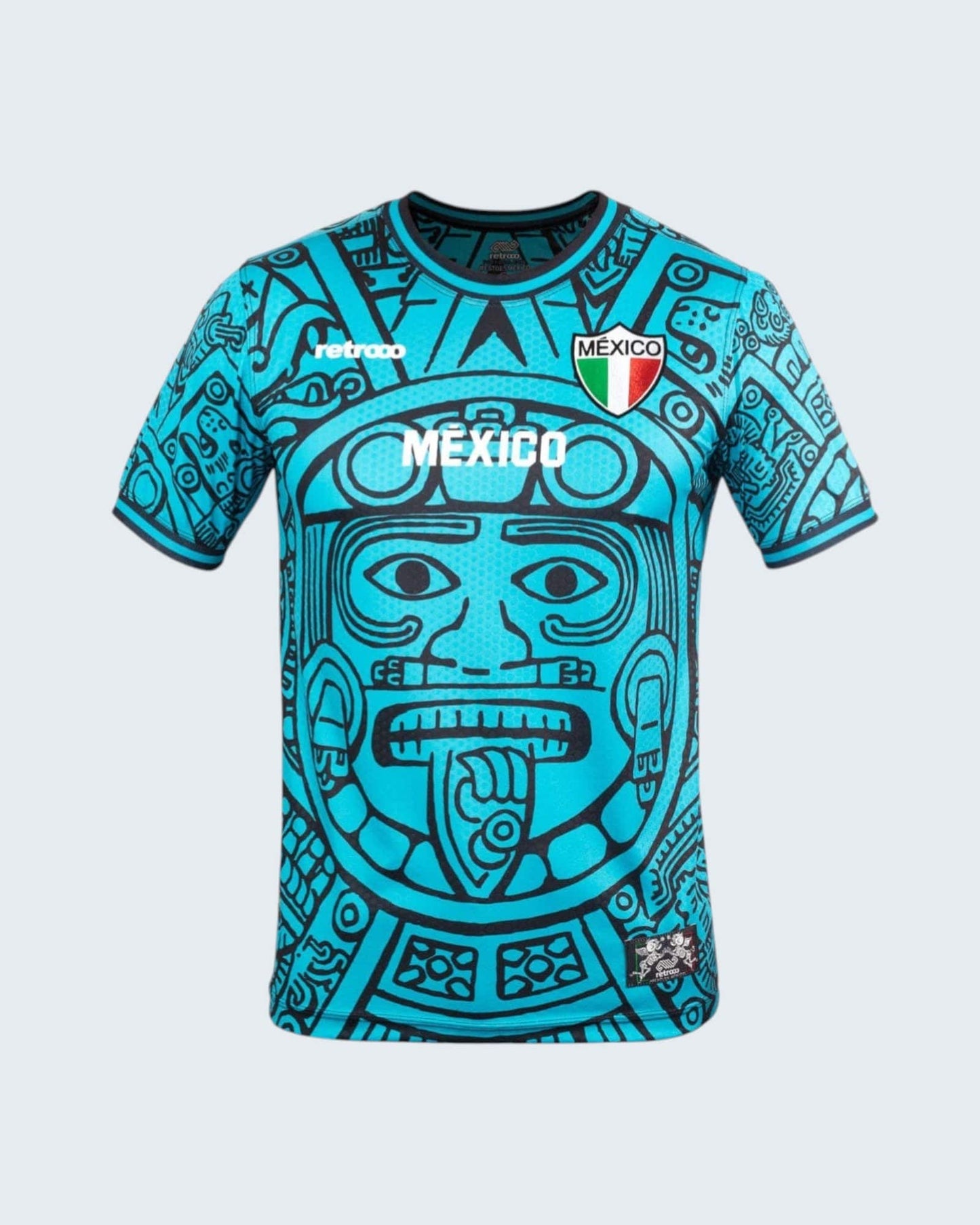 Retroooclothes Jersey Turquesa / CH - S Jersey Retrooo México Calendario Azteca