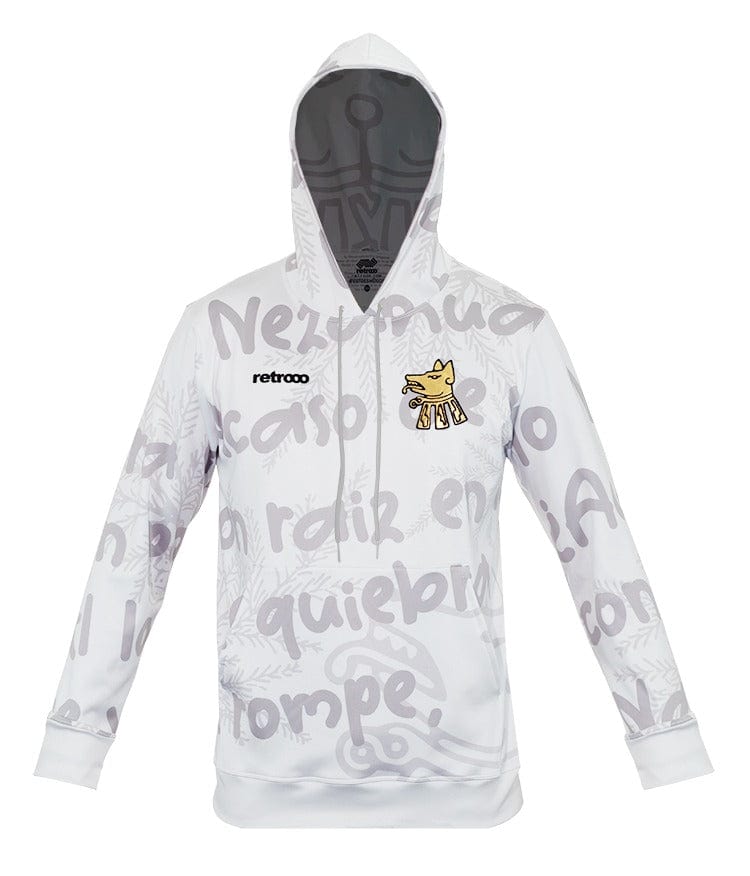 Retroooclothes Sudadera Blanco / CH/S Sudadera Retrooo México Nezahualcóyotl Rey Poeta