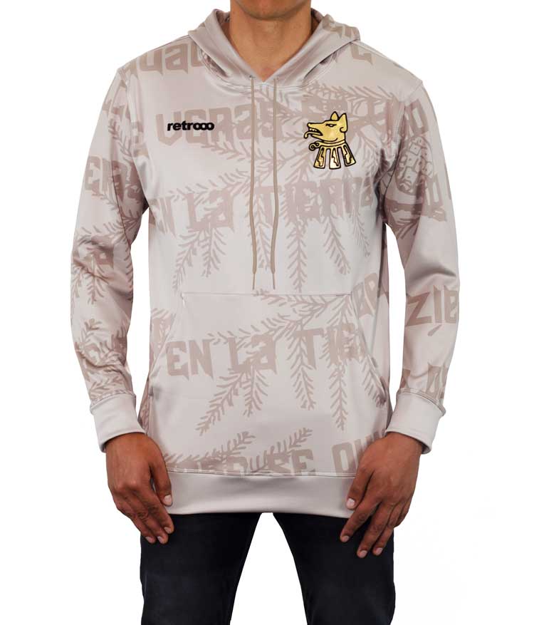 Retroooclothes Sudadera Caqui / CH/S Sudadera Retrooo México Nezahualcóyotl Rey Poeta
