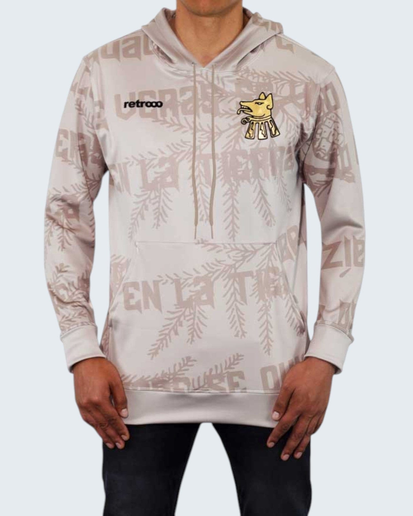 Retroooclothes Sudadera Caqui / CH/S Sudadera Retrooo México Nezahualcóyotl Rey Poeta