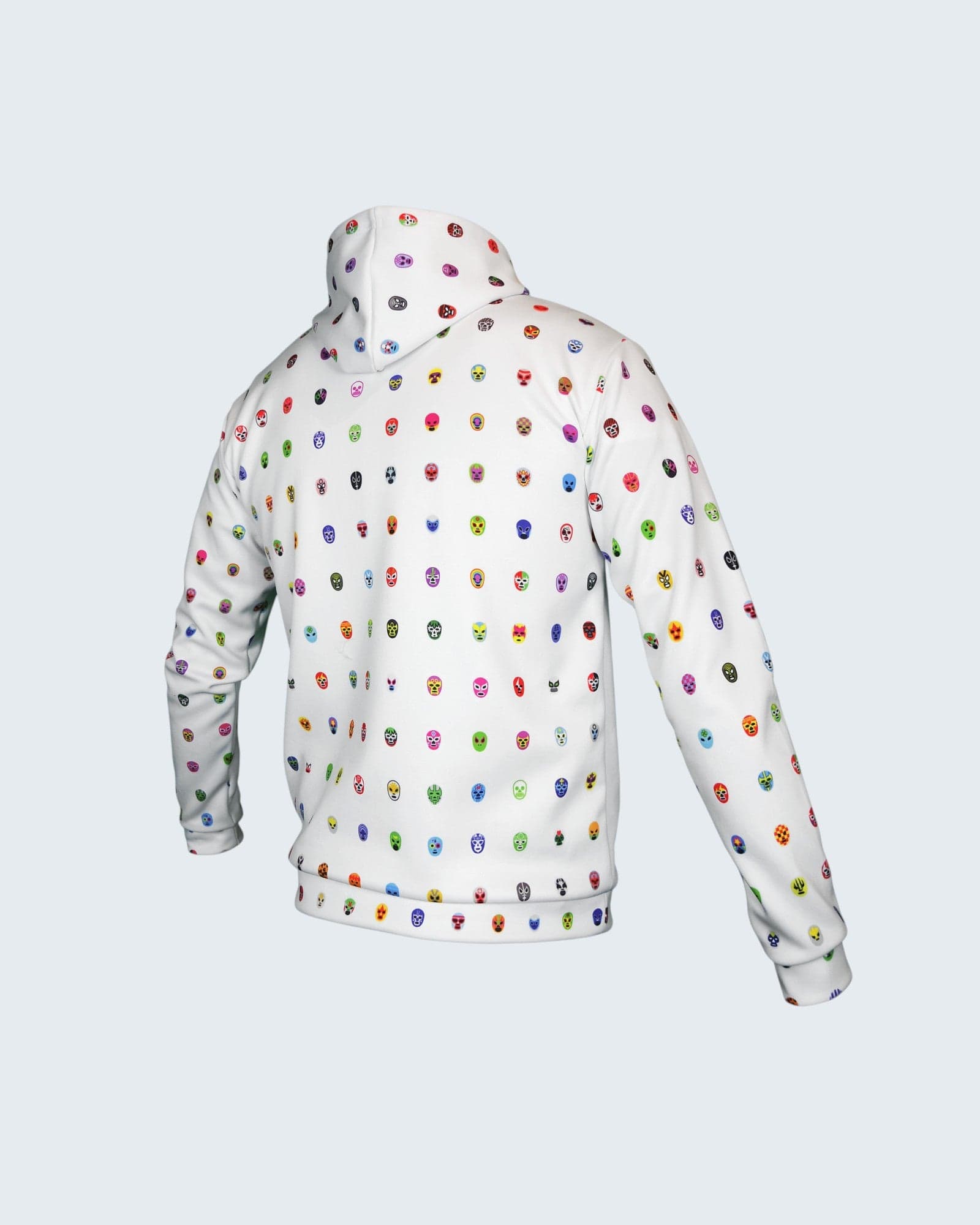 Retroooclothes Sudadera Sudadera Retrooo México Mascaritas Blanca