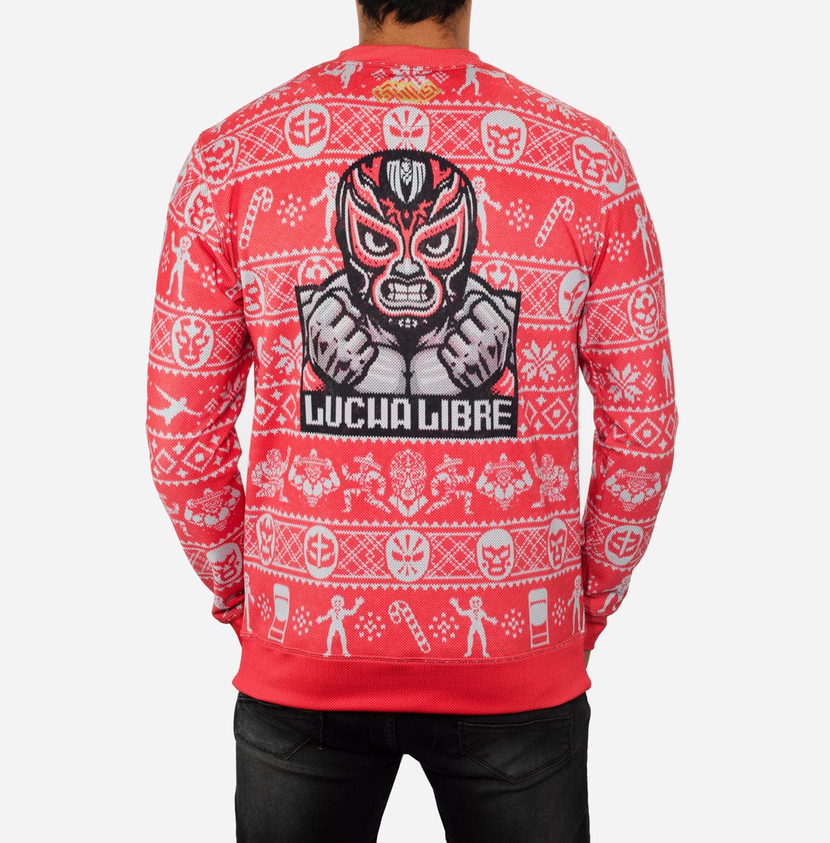 Retroooclothes Sueter Sudadera Navideña Lucha Libre Mexicana Navidad