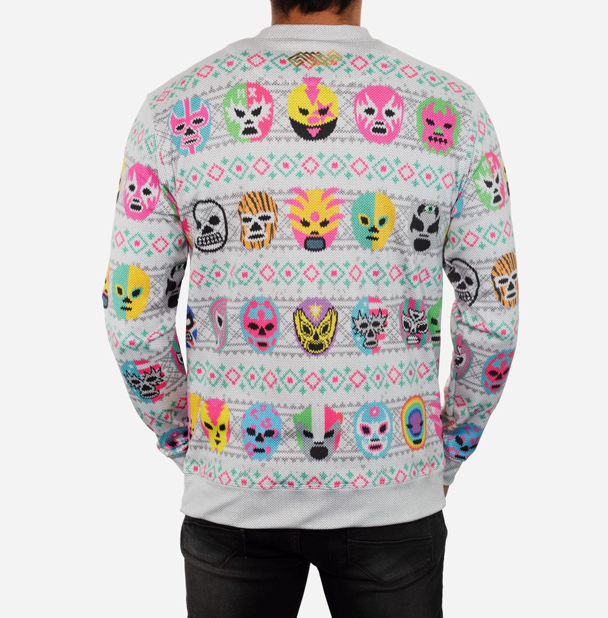 Retroooclothes Sueter Sudadera Navideña Lucha Libre Mexicana Navidad