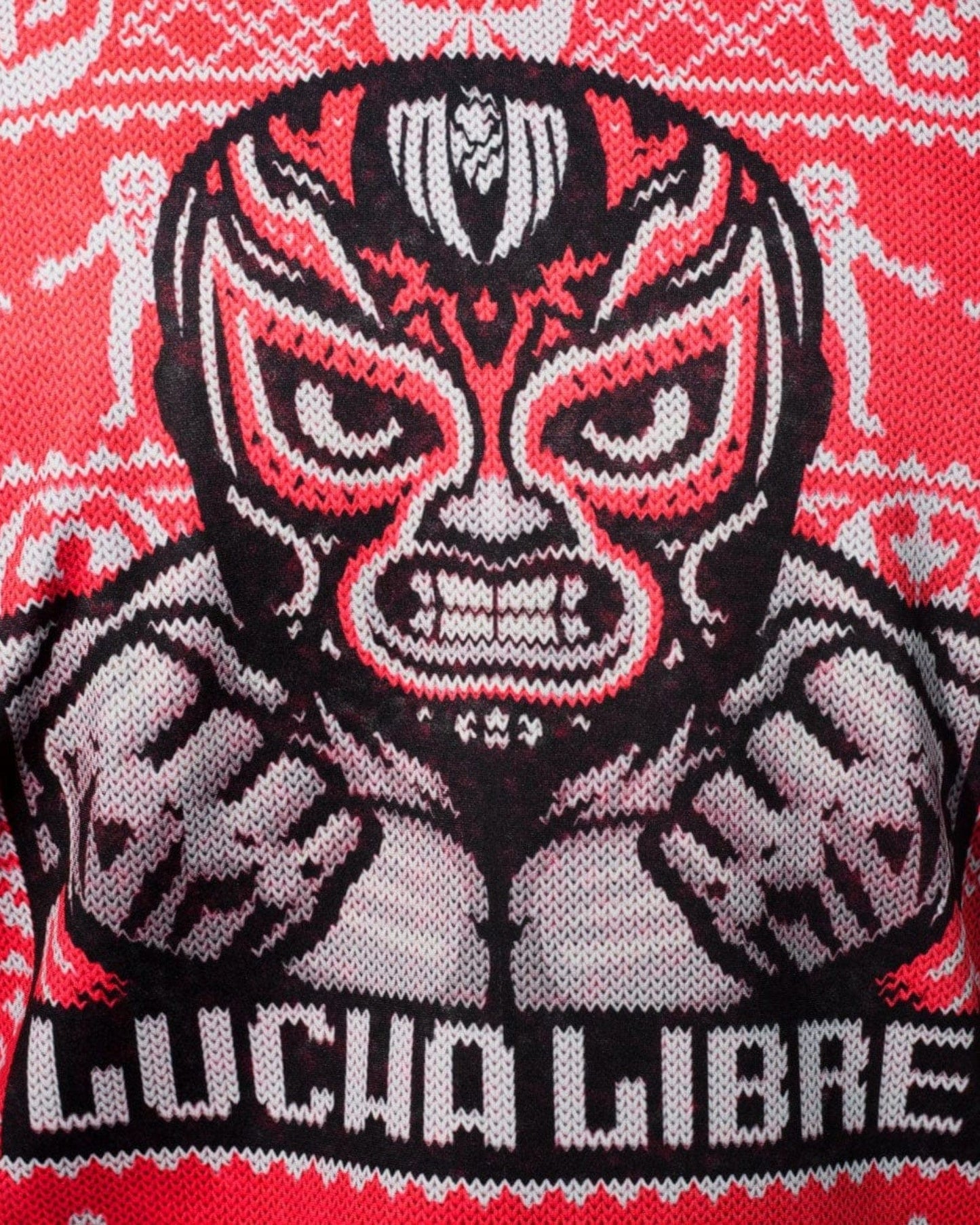 Retroooclothes Sueter Ugly Sweater Lucha Libre Navidad