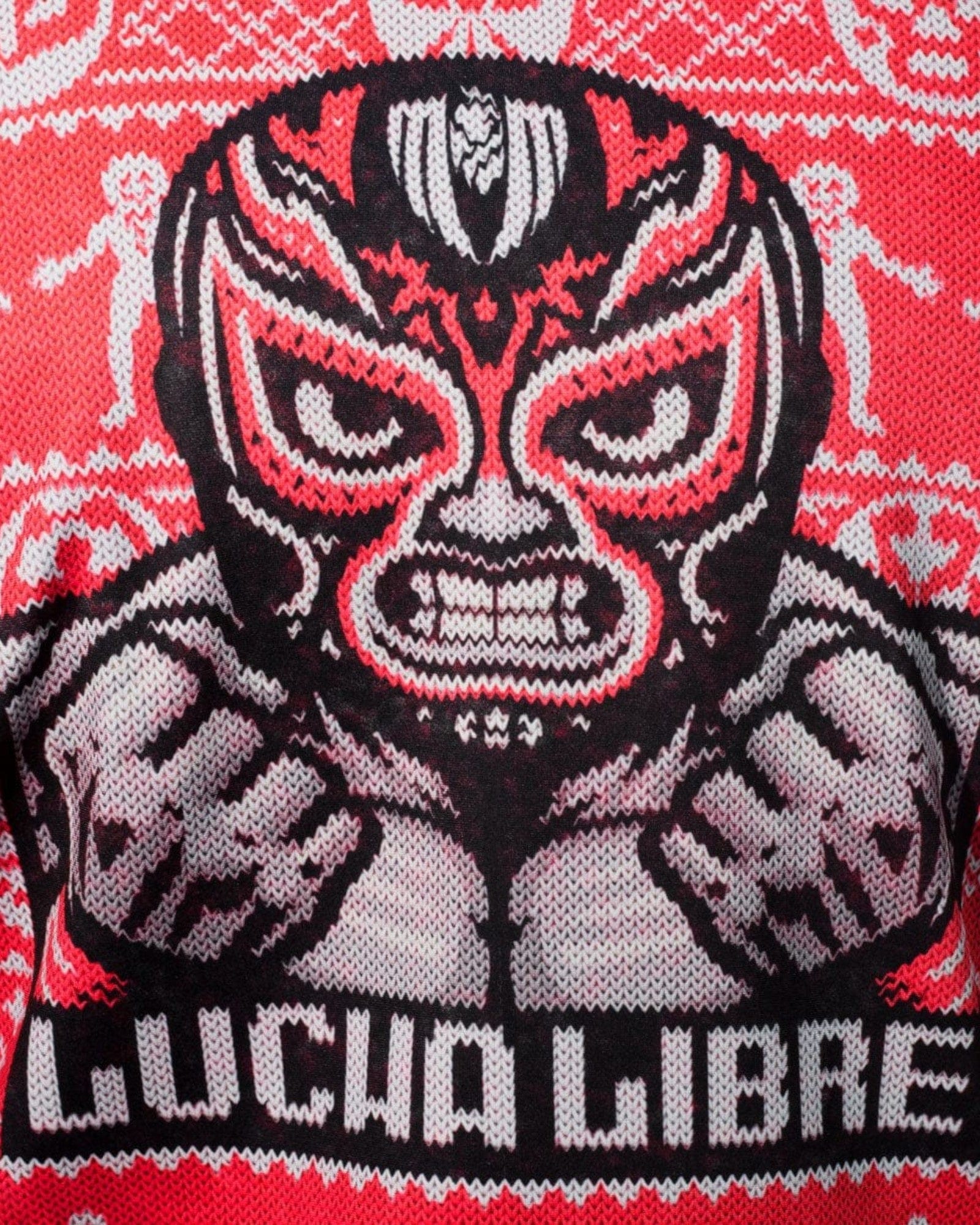 Retroooclothes Sueter Ugly Sweater Lucha Libre Navidad
