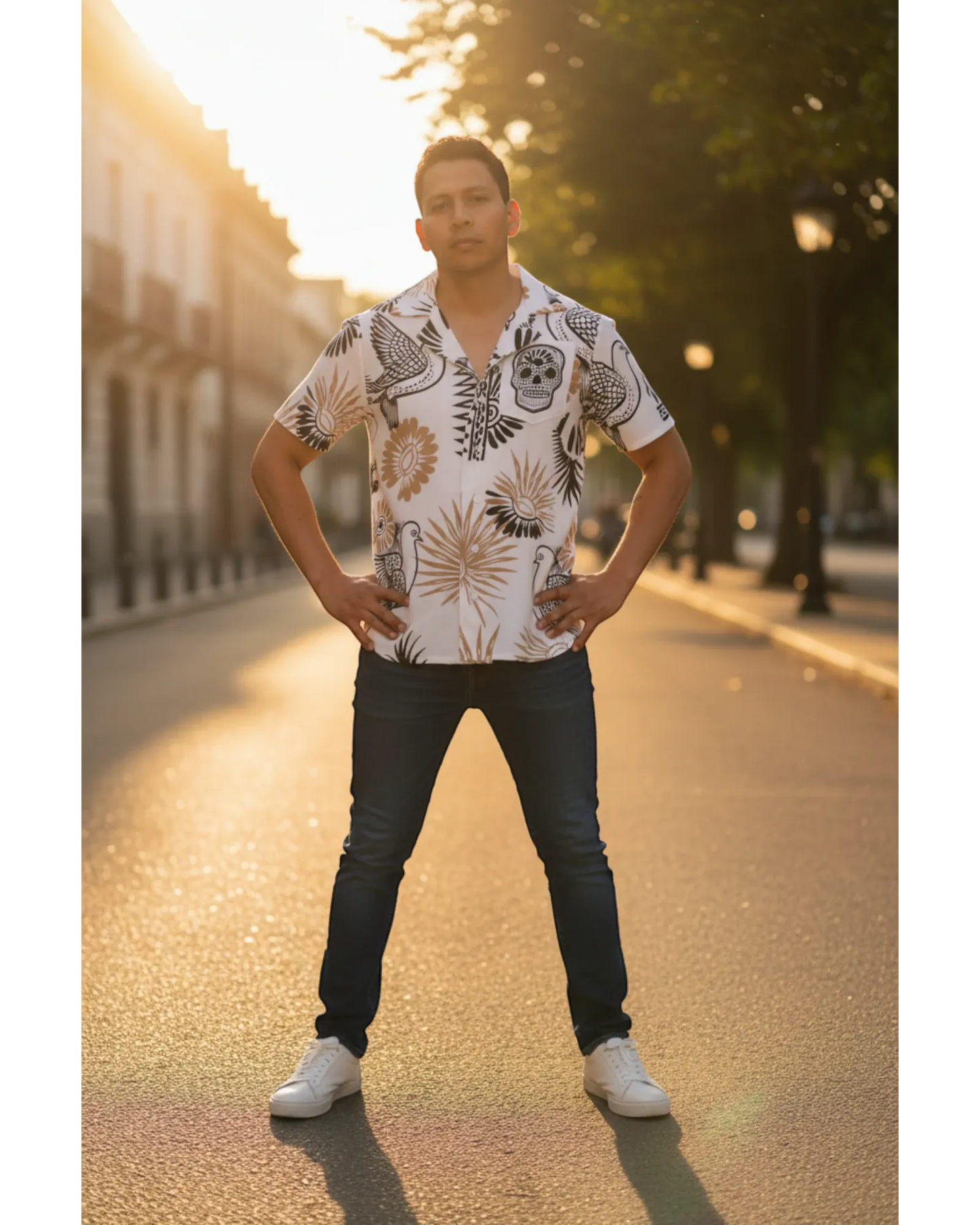 Rosas Torres Camisa Camisa Hawaiana Retrooo Taxco · Pintura Viva