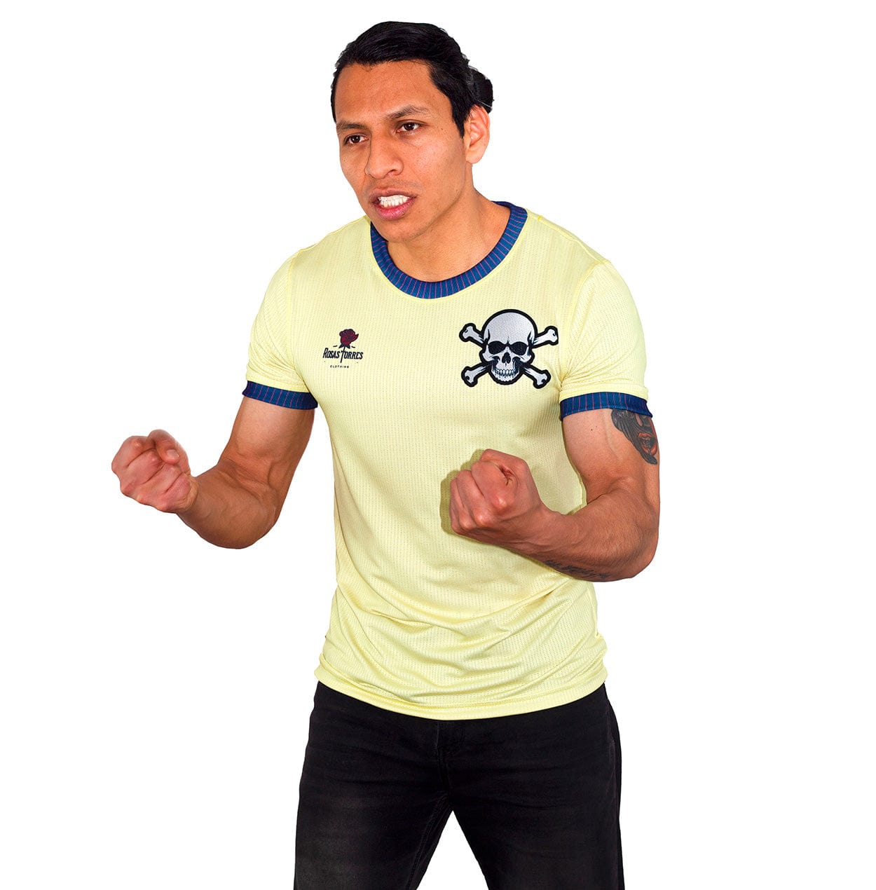 Rosas Torres Jersey Jersey Amarillo Crema Pirata - Edición Resistencia Dorada | Elegancia Rebelde