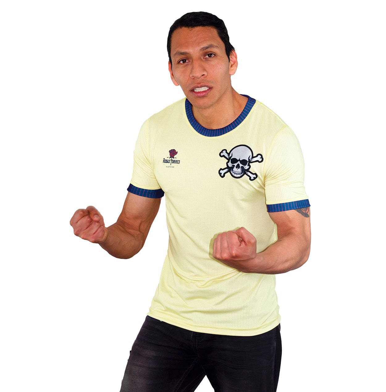 Rosas Torres Jersey Jersey Amarillo Crema Pirata - Edición Resistencia Dorada | Elegancia Rebelde