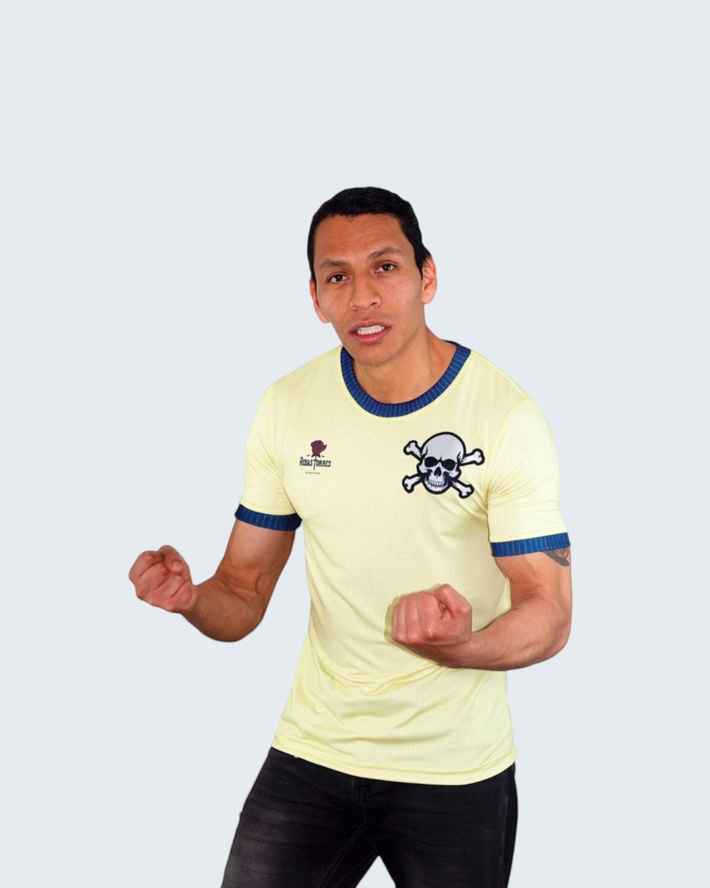Rosas Torres Jersey Jersey Amarillo Crema Pirata - Edición Resistencia Dorada | Elegancia Rebelde