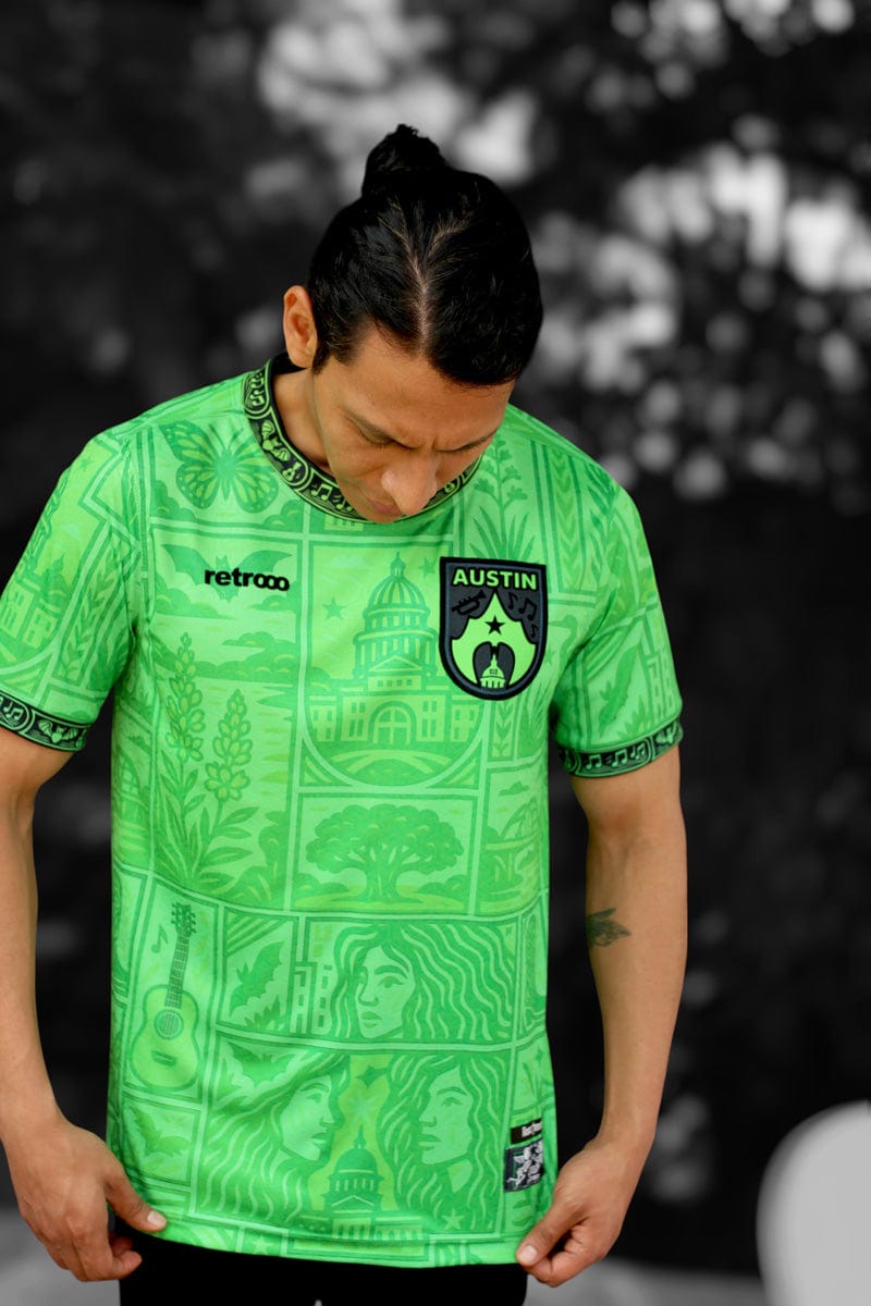 Rosas Torres Jersey Jersey Austin - Edición Verde Esmeralda | Keep Austin Weird