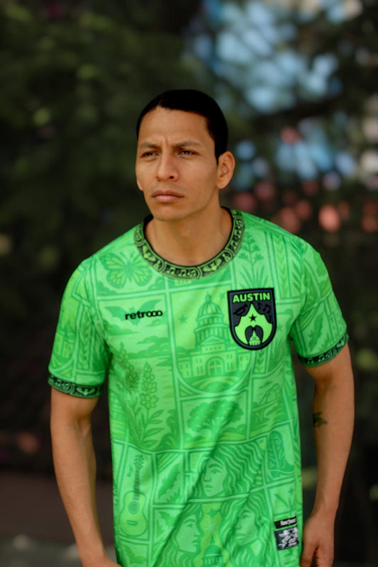 Rosas Torres Jersey Jersey Austin - Edición Verde Esmeralda | Keep Austin Weird