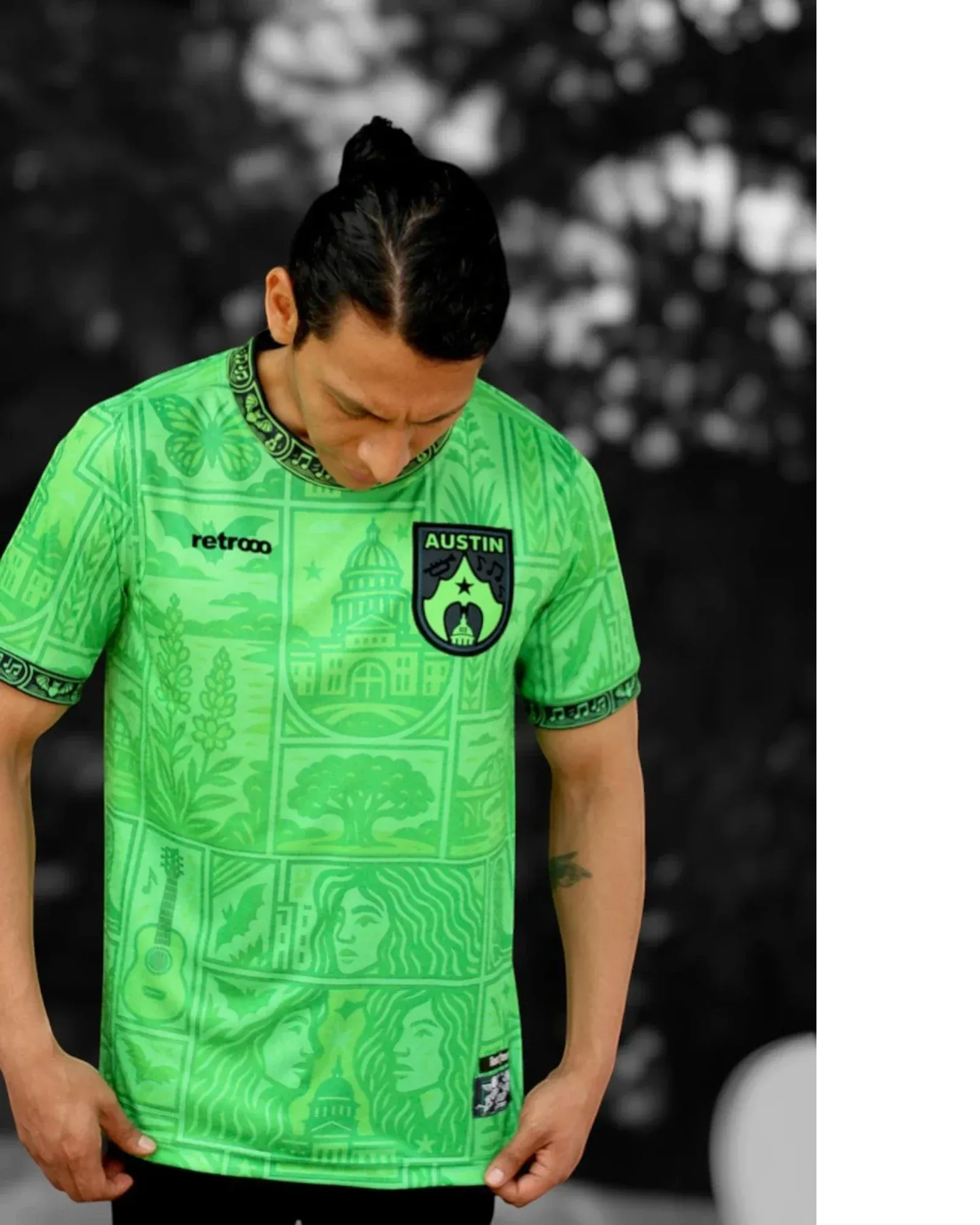 Rosas Torres Jersey Jersey Austin - Edición Verde Esmeralda | Keep Austin Weird