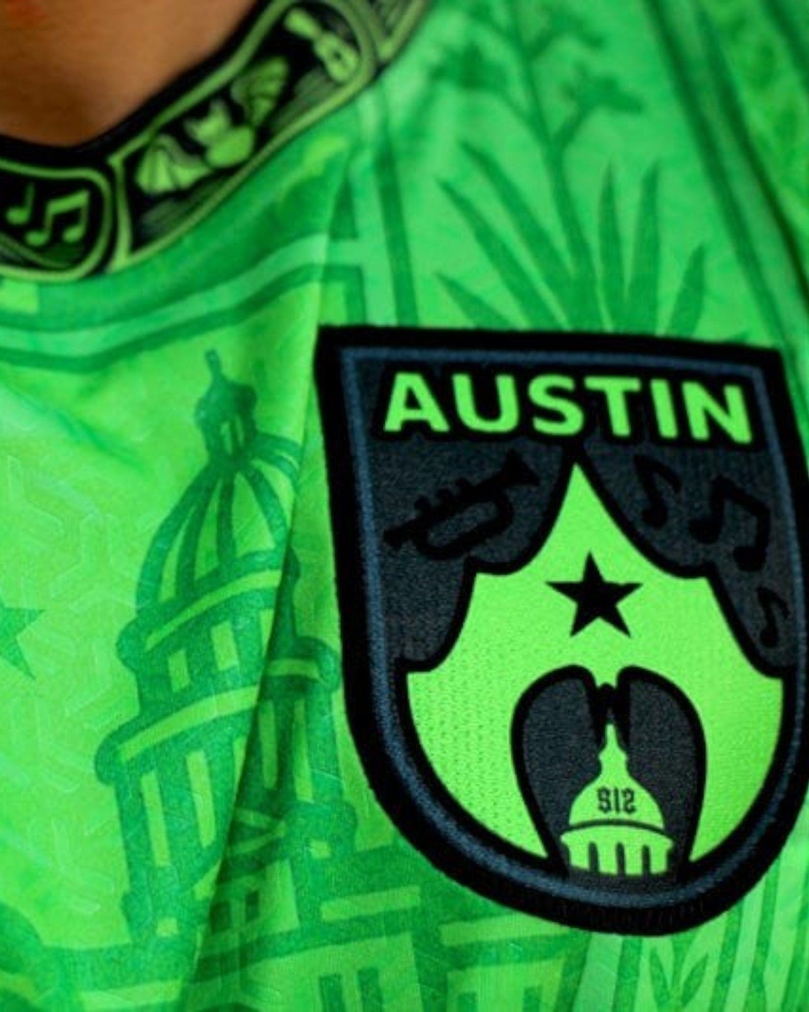 Rosas Torres Jersey Jersey Austin - Edición Verde Esmeralda | Keep Austin Weird