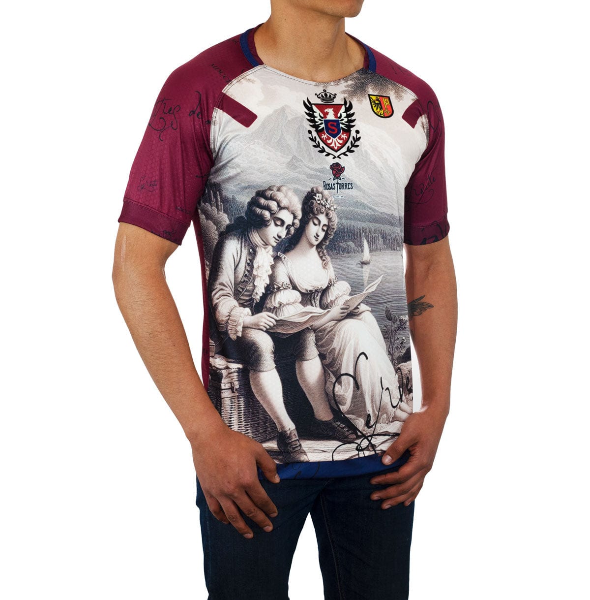 Rosas Torres Jersey Maillot Servette Rousseau - Edición "La Nouvelle Héloïse" | Filosofía Textil