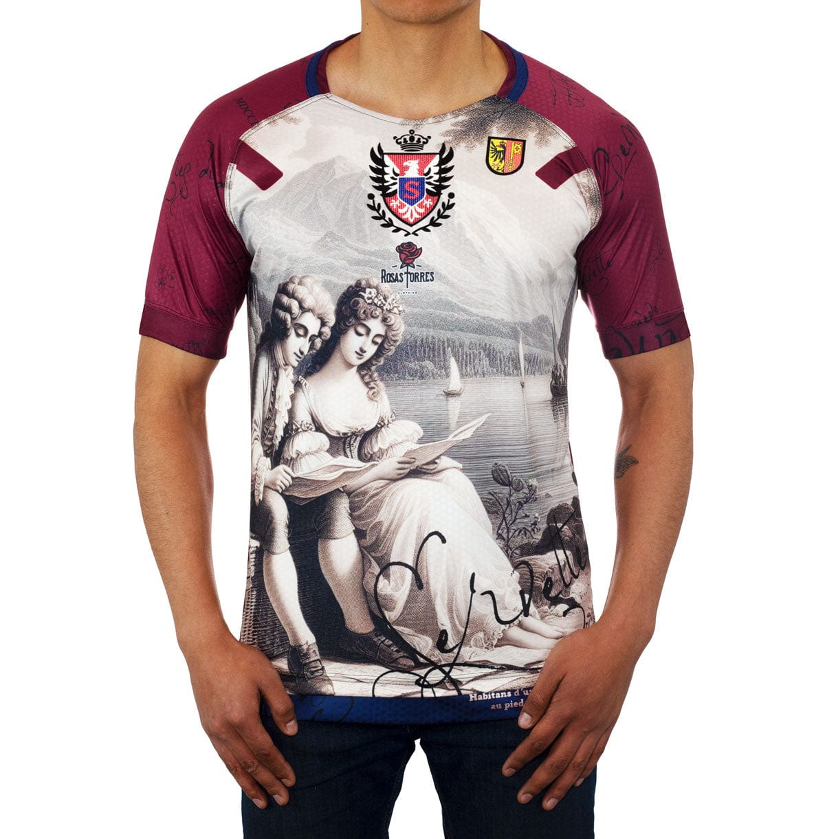 Rosas Torres Jersey Maillot Servette Rousseau - Edición "La Nouvelle Héloïse" | Filosofía Textil