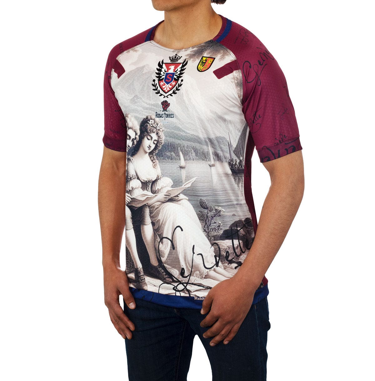 Rosas Torres Jersey Maillot Servette Rousseau - Edición "La Nouvelle Héloïse" | Filosofía Textil